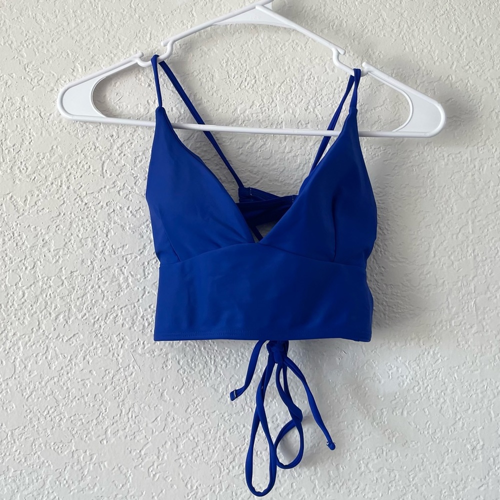 Shein | Women’s Blue Bikini Top | Size Small